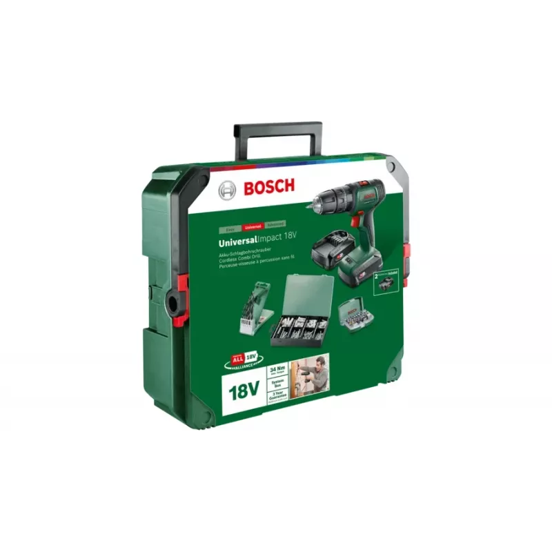 Bosch UniversalImpact 18V 1450 obr./min beznarzędziowa 1,3 kg zielony