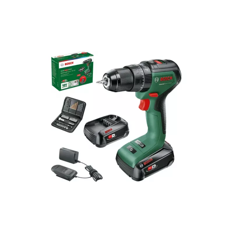 Bosch 0 603 9D7 106 wiertarka 1900 RPM beznarzędziowa 1.3 kg Czarny, Zielony