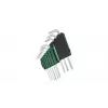 Bosch 1 600 A02 Z9C, zestaw kluczy L-torx, TX10, TX15, TX20, TX25, TX27, TX30, TX40, TX8, TX9, zielony, srebrny, stal, tworzywo sztuczne, 69 mm