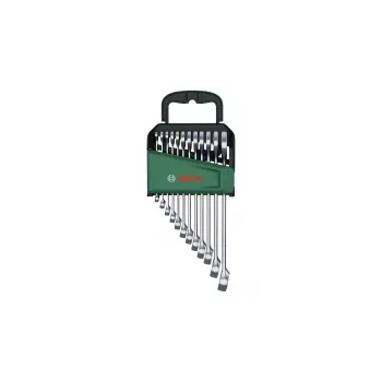 Bosch 1 600 A02 Z9D, 6,7,8,9,10,11,12,13,14,15,17,19 mm, stal nierdzewna, stal chromowo-wanadowa, satynowe, 12 szt.