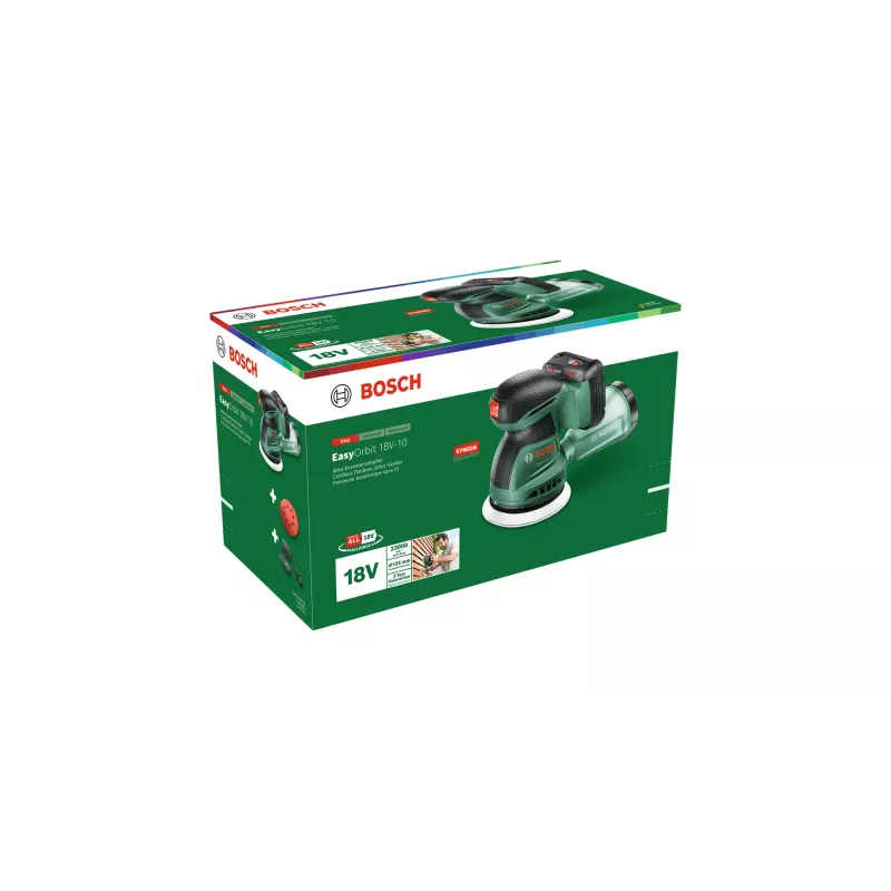 Bosch EasyOrbit 18V-10 szlifierka oscylacyjna 23000 OPM Czarny, Zielony
