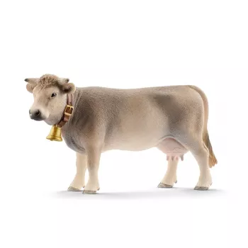 schleich FARM WORLD Krowa Braunvieh, od 3 lat, Farma, Figurki zwierząt gospodarskich, Wielokolorowy, Plastik, 1 szt.