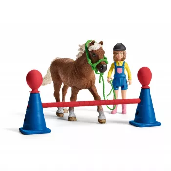 schleich Trening agility dla kucyków, Agility, Zwierzęta gospodarskie / Zabawki rolnicze, 3 lat(a), Wielokolorowy, Plastik