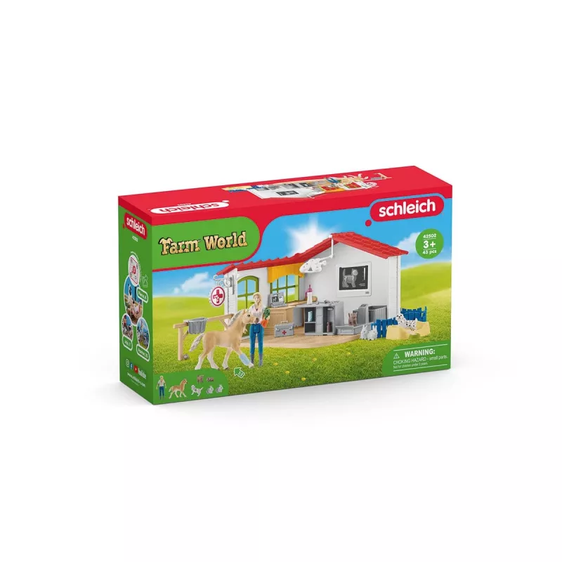 Schleich Praktyka weterynaryjna ze zwierzętami, Farma, Zwierzęta gospodarskie / zabawki rolnicze, 3 lat(a), Wielokolorowy
