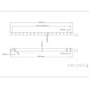 Multibrackets M Rura przedłużająca do montażu sufitowego Czarny 3000 mm, Rura, Czarny, Stal, 4.55 kg, 4.55 kg, 55 mm