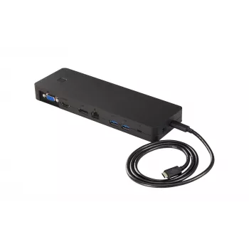 Stacja dokująca/replikator portów Fujitsu S26391-F1667-L100 do laptopa, przewodowa, USB 3.2 Gen 1 (3.1 Gen 1) Type-C, czarna