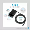 Kompaktowa ładowarka podróżna HP 65 W USB-C cienki, laptop, uniwersalna, 90 V, 47–63 Hz, 65 W, 20 V