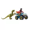 Zestaw zabawek Schleich Dinozaury Ucieczka przed Welociraptorem quadem