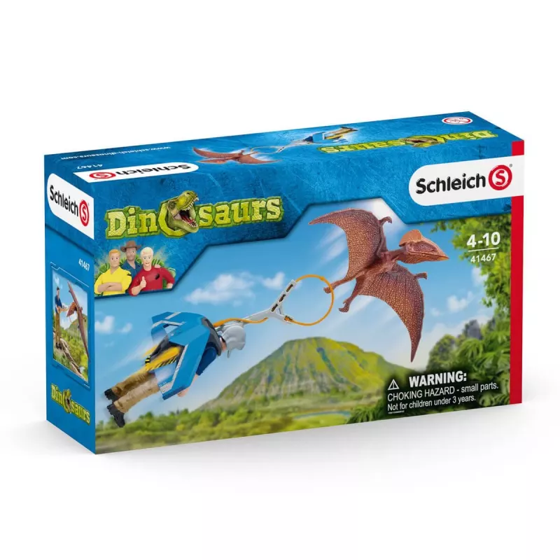 Zestaw zabawek Schleich Dinosaurs Jetpack Chase