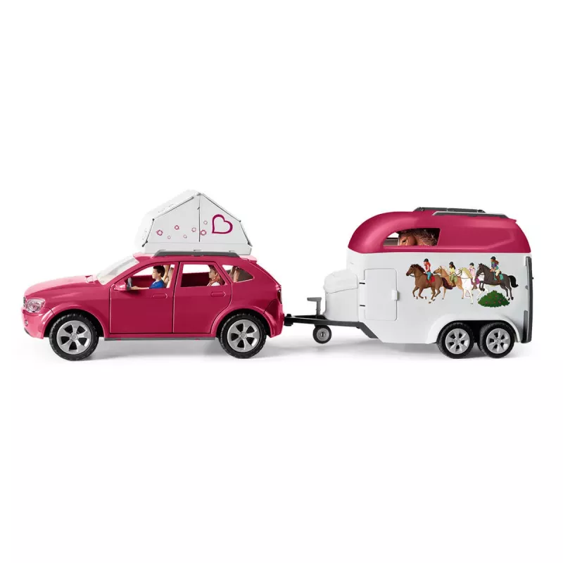 Action/Adventure Schleich HORSE CLUB Końskie Przygody z Samochodem i Przyczepą
