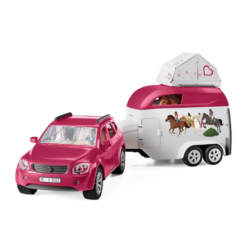 Action/Adventure Schleich HORSE CLUB Końskie Przygody z Samochodem i Przyczepą