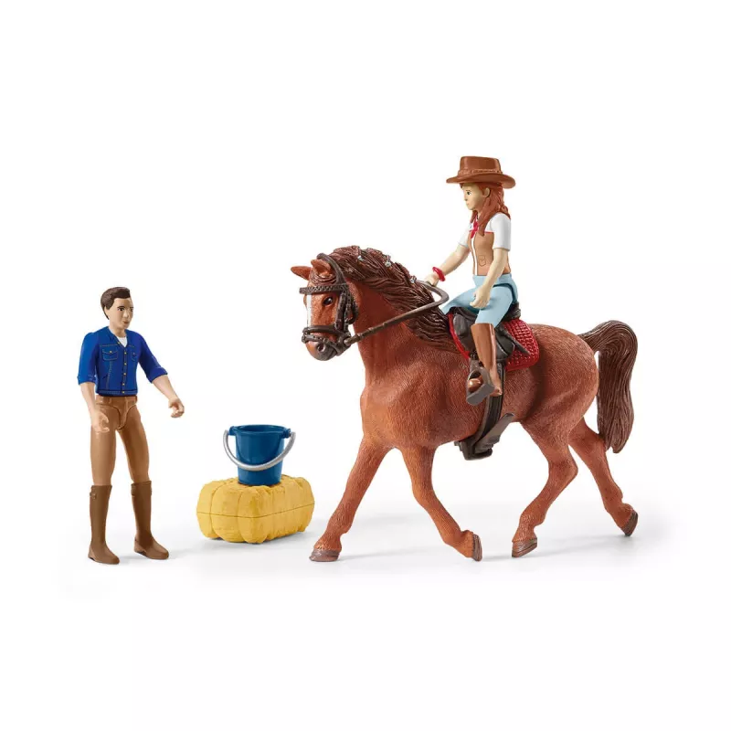 Action/Adventure Schleich HORSE CLUB Końskie Przygody z Samochodem i Przyczepą