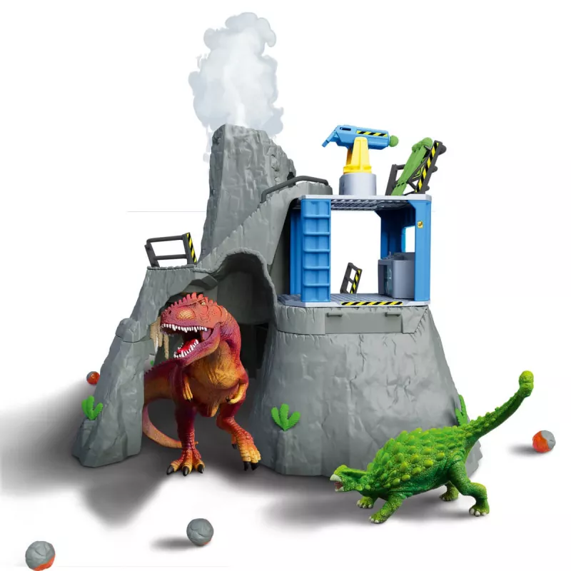 Animal Schleich Dinosaurs Volcano Expedition Base Camp Wielokolorowy 42564