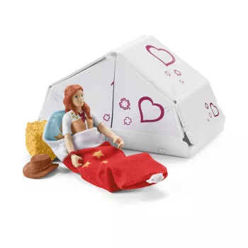 schleich HORSE CLUB Horse Adventures z samochodem i przyczepą, Akcja/Przygoda, Biwakowanie, Konie, 5 lat, Wielokolorowy, Plastik
