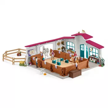 schleich Arena jeździecka Peppertree, Akcja/Przygoda, Turniej jeździecki, Konie, 5 lat(a), Wielokolorowy, Plastik