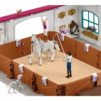 schleich Arena jeździecka Peppertree, Akcja/Przygoda, Turniej jeździecki, Konie, 5 lat(a), Wielokolorowy, Plastik