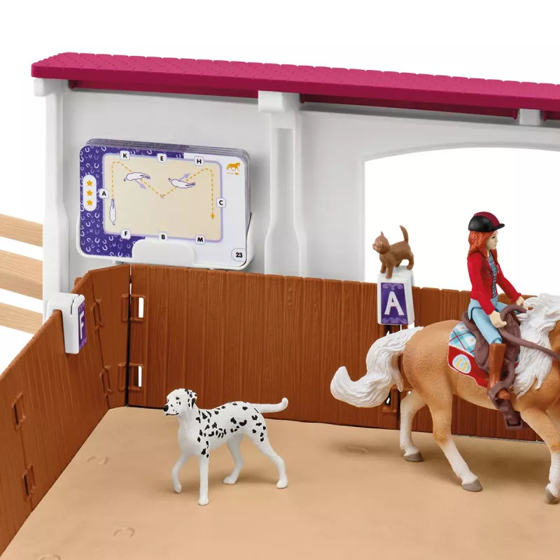 schleich Arena jeździecka Peppertree, Akcja/Przygoda, Turniej jeździecki, Konie, 5 lat(a), Wielokolorowy, Plastik