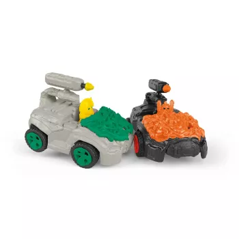 Jungle CrashMobile z Mini Creaturą Schleich 42671 Wielokolorowy