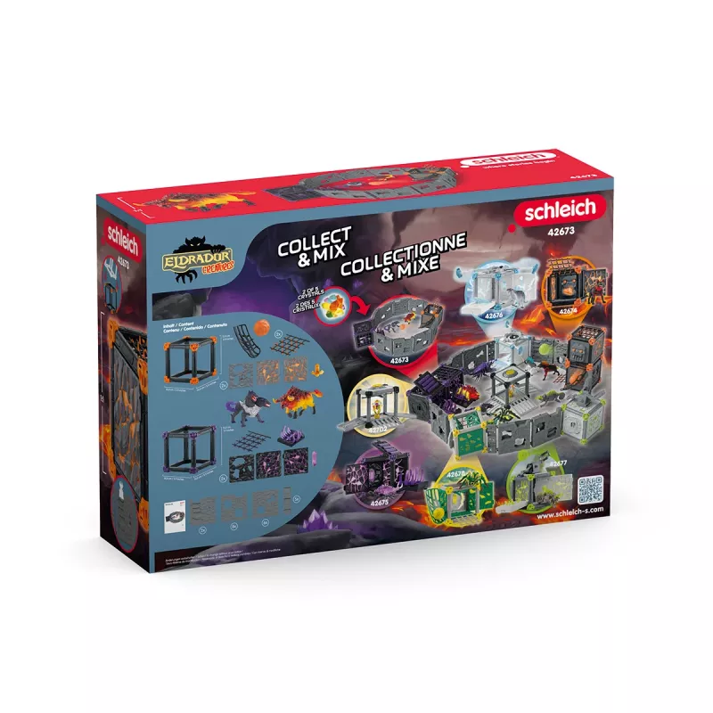 Arena BattleCave Lava kontra Cień Schleich Wielokolorowa Akcja/Przygoda
