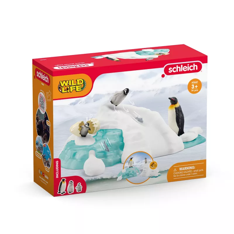 Figurka Zabawkowa Schleich Penguin Family Fun Wielokolorowa 42661