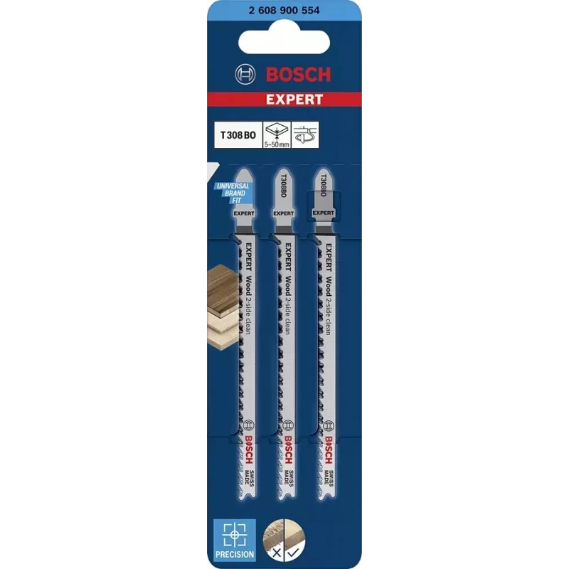 Bosch Expert 2608900554 Brzeszczot do wyrzynarki Stal wysokowęglowa (HCS) 3 szt.