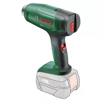 Opalarka Bosch EasyHeat 18V-500 — bezprzewodowa, 72 W, akumulator 4 Ah, 350–450 °C, uchwyt pistoletowy, zielona