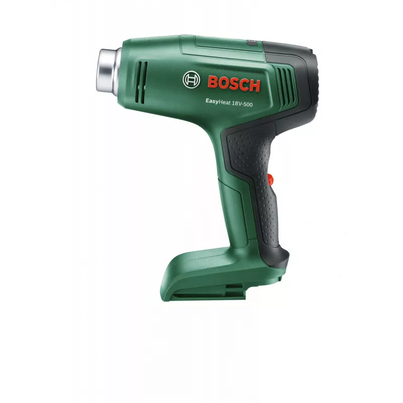 Opalarka Bosch EasyHeat 18V-500 — bezprzewodowa, 72 W, akumulator 4 Ah, 350–450 °C, uchwyt pistoletowy, zielona