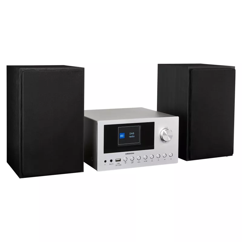 MEDION LIFE P85003 Domowy system audio micro 30 W Czarny, Srebrny