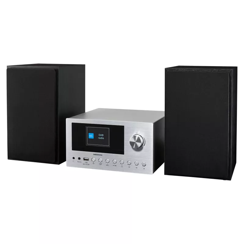 MEDION LIFE P85003 Domowy system audio micro 30 W Czarny, Srebrny