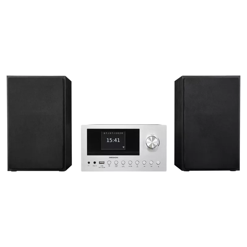 MEDION LIFE P85003 Domowy system audio micro 30 W Czarny, Srebrny
