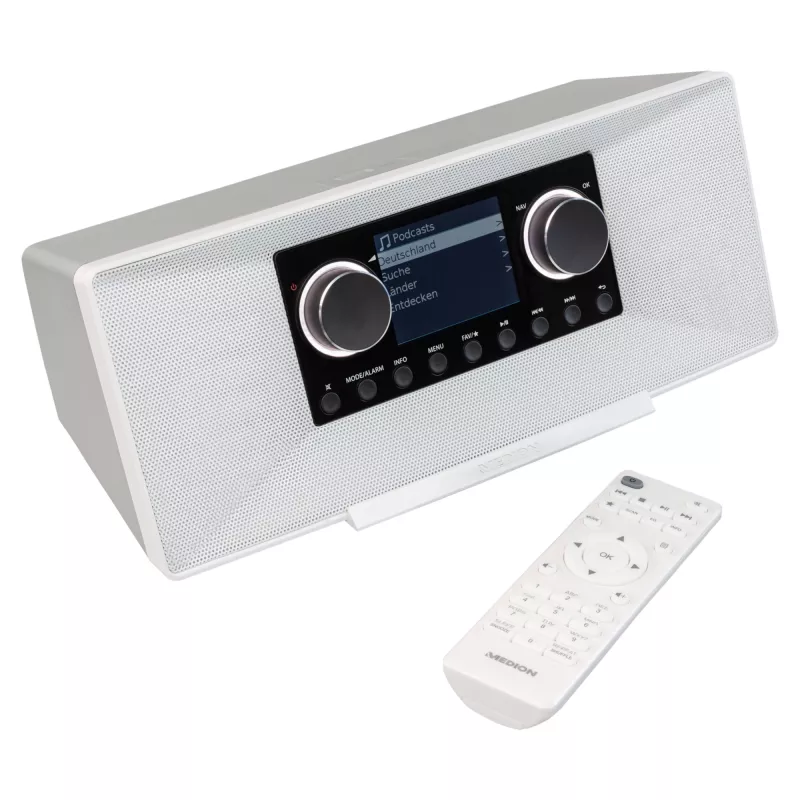 MEDION LIFE P85333 Radio internetowe analogowe i cyfrowe, białe
