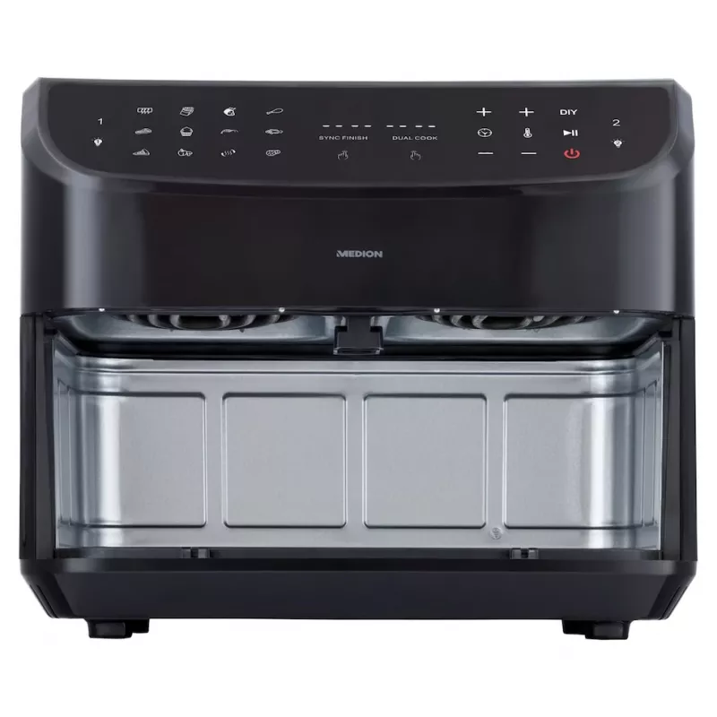 MEDION LIFE P20 Double 8,7 L 2600 W Frytkownica beztłuszczowa Czarny