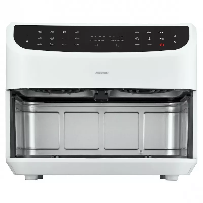 MEDION LIFE P20 Double 8,7 L 2600 W Frytkownica beztłuszczowa Biały