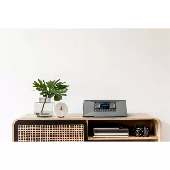 Radio internetowe MEDION LIFE P85333 — DAB+ / FM, 12 W RMS, wyświetlacz 2,8 cala TFT, Wi‑Fi 802.11a/b/g, gniazdo 3,5 mm, szary