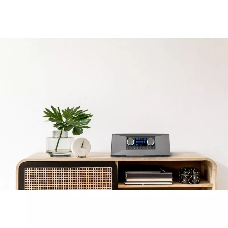 Radio internetowe MEDION LIFE P85333 — DAB+ / FM, 12 W RMS, wyświetlacz 2,8 cala TFT, Wi‑Fi 802.11a/b/g, gniazdo 3,5 mm, szary