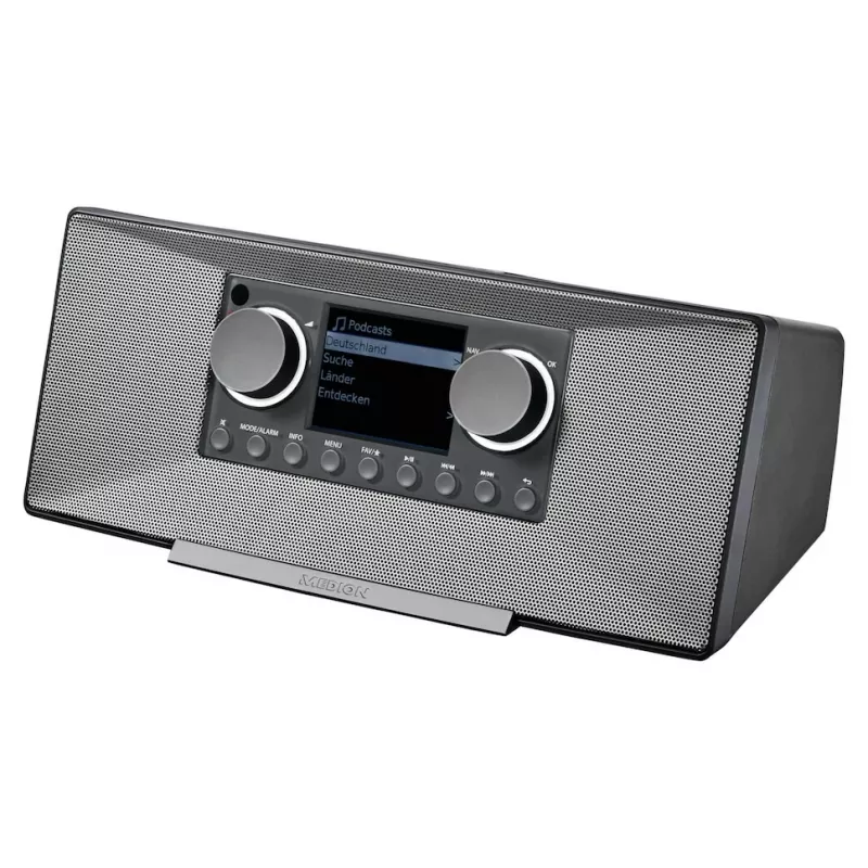 Radio internetowe MEDION LIFE P85333 — DAB+ / FM, 12 W RMS, wyświetlacz 2,8 cala TFT, Wi‑Fi 802.11a/b/g, gniazdo 3,5 mm, szary