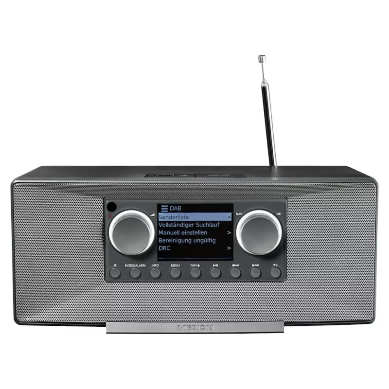 Radio internetowe MEDION LIFE P85333 — DAB+ / FM, 12 W RMS, wyświetlacz 2,8 cala TFT, Wi‑Fi 802.11a/b/g, gniazdo 3,5 mm, szary