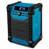 Przenośne radio cyfrowe MEDION LIFE E65895 (MD 43895) — tuner PLL, 10 W RMS, LCD, Bluetooth 10 m, IP54, antena zewnętrzna, czarny/niebieski