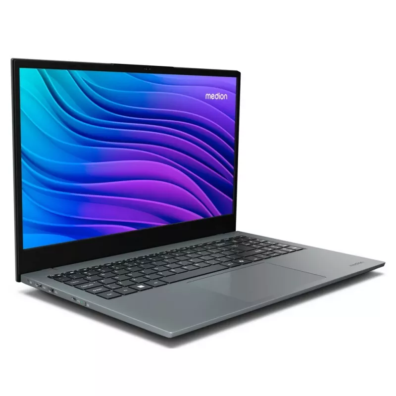 MEDION E15443 Intel Core Ultra 5 125H Laptop 39,6 cm (15,6 cala) Full HD 16 GB DDR5-SDRAM 512 GB SSD Windows 11 Home Szary