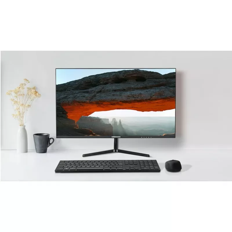 Monitor komputerowy MEDION P52726 68,6 cm (27 cali) 1920 x 1080 pikseli Full HD LCD Czarny