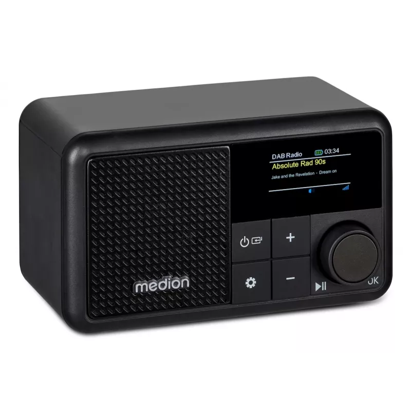 MEDION LIFE S66822 Przenośne cyfrowe radio Czarny