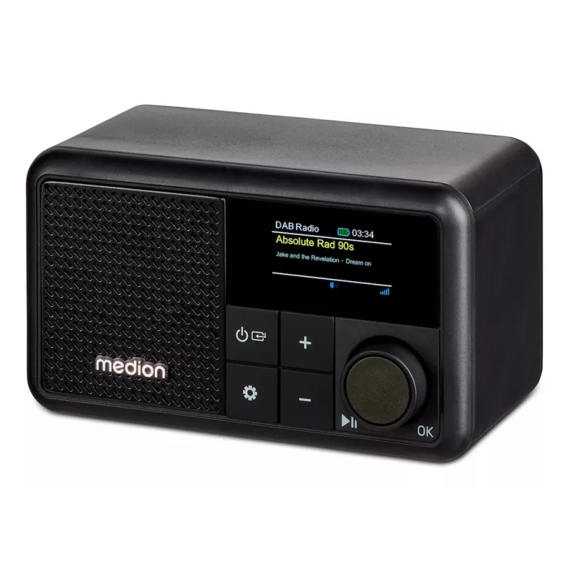 MEDION LIFE S66822 Przenośne cyfrowe radio Czarny