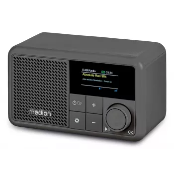 MEDION LIFE S66822 Przenośne cyfrowe radio, szare