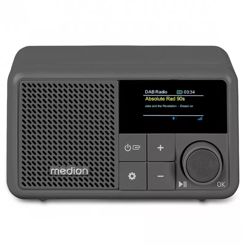 MEDION LIFE S66822 Przenośne cyfrowe radio, szare