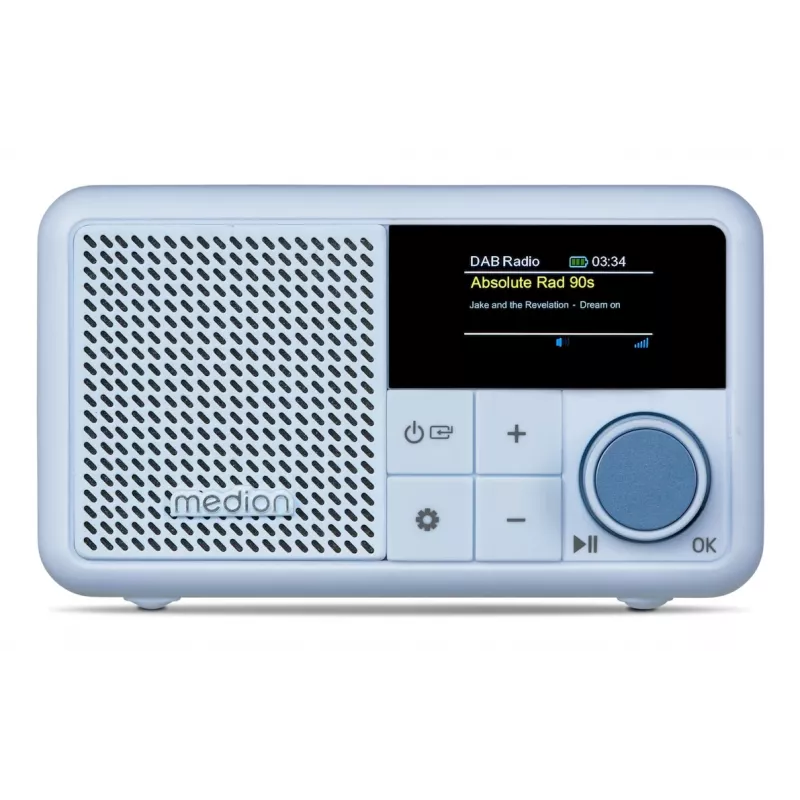 MEDION LIFE S66822 Przenośne cyfrowe radio w kolorze aqua