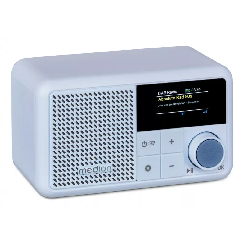 MEDION LIFE S66822 Przenośne cyfrowe radio w kolorze aqua