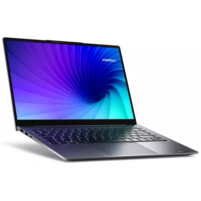 MEDION SPRCHRGD 14 S1 Elite MD62637 Snapdragon X1E-78-100 Laptop 35,6 cm (14 cali) WQXGA+ 16 GB LPDDR5-SDRAM 512 GB SSD Wi-Fi 6E (802.11ax) Windows 11 Home US English Szary