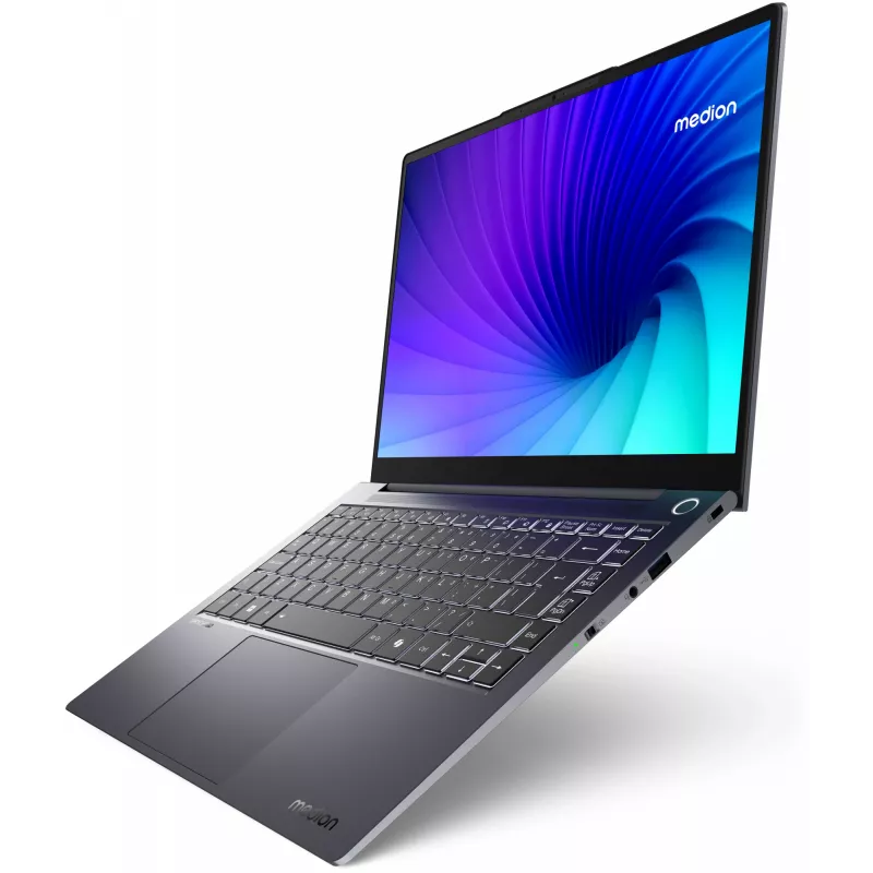 MEDION SPRCHRGD 14 S1 Elite MD62637 Snapdragon X1E-78-100 Laptop 35,6 cm (14 cali) WQXGA+ 16 GB LPDDR5-SDRAM 512 GB SSD Wi-Fi 6E (802.11ax) Windows 11 Home US English Szary