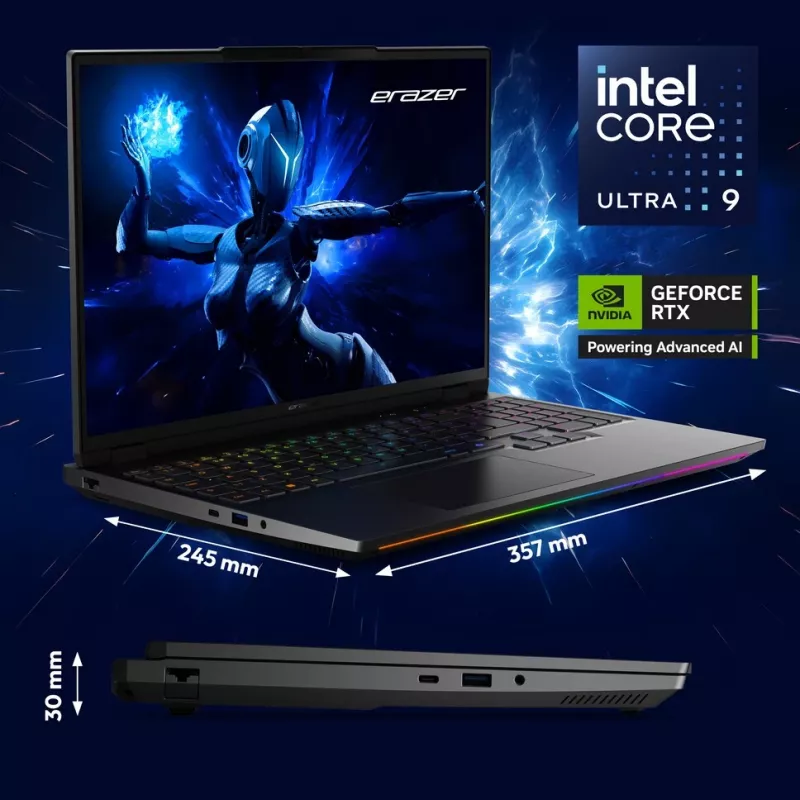 Laptop Erazer Beast 16 X1 16 cali Intel Core Ultra 9 275HX 32GB 2TB NVIDIA RTX 5090 Windows 11