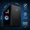 ERAZER Bandit P20 MD35462 Intel Core Ultra 7 265F 32 GB DDR5-SDRAM 1 TB SSD NVIDIA GeForce RTX 5070 Windows 11 Tower PC Czarny
